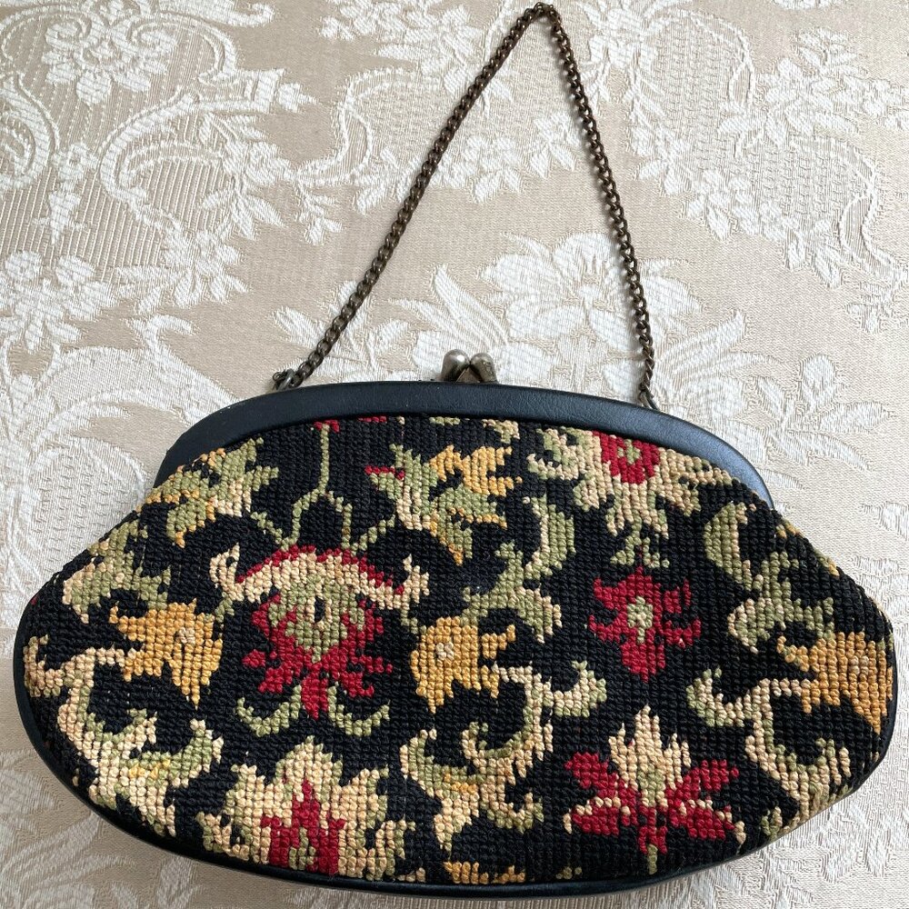 Vintage needlepoint purse